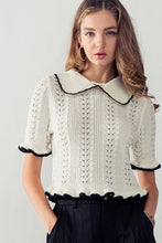 Load image into Gallery viewer, Crochet Knit Top
