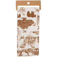 Load image into Gallery viewer, Cabin Toile Kitchen Towel