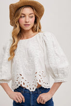 Load image into Gallery viewer, Lace Cutout Top