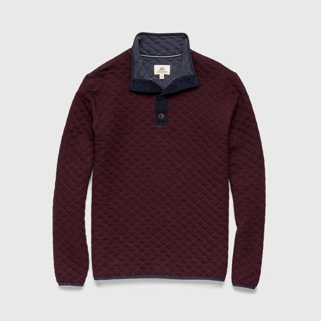 Ken Quilted Button Mock