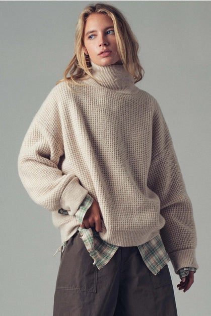 Waffle Knit Sweater