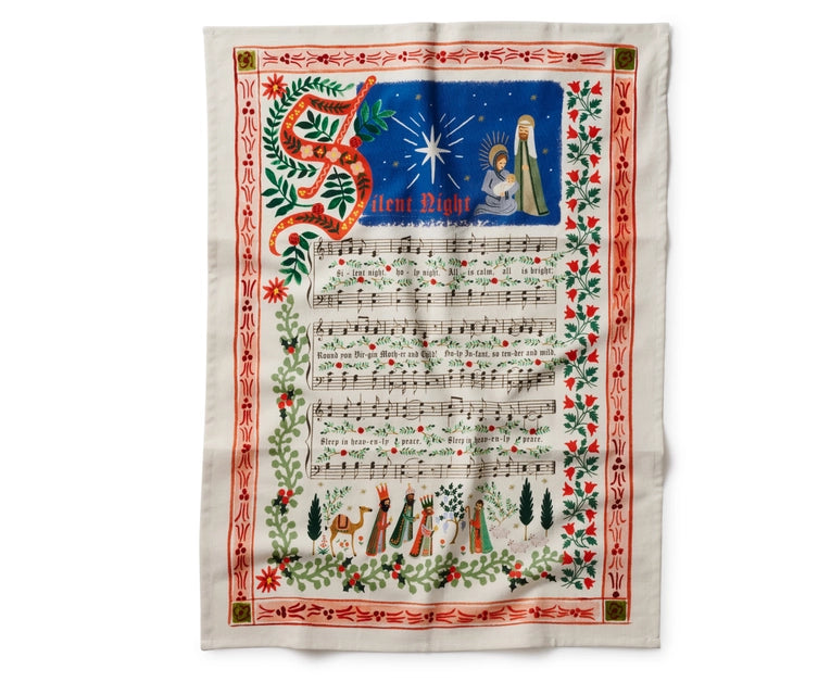 Christmas Tea Towel Carols