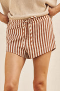 Retro Striped Lounge Shorts
