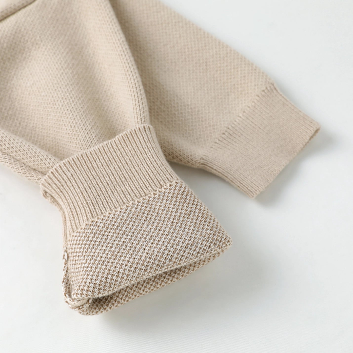 Sand Beige Kids Football Sweater