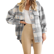 Load image into Gallery viewer, Vintage Flannel Button Jacket
