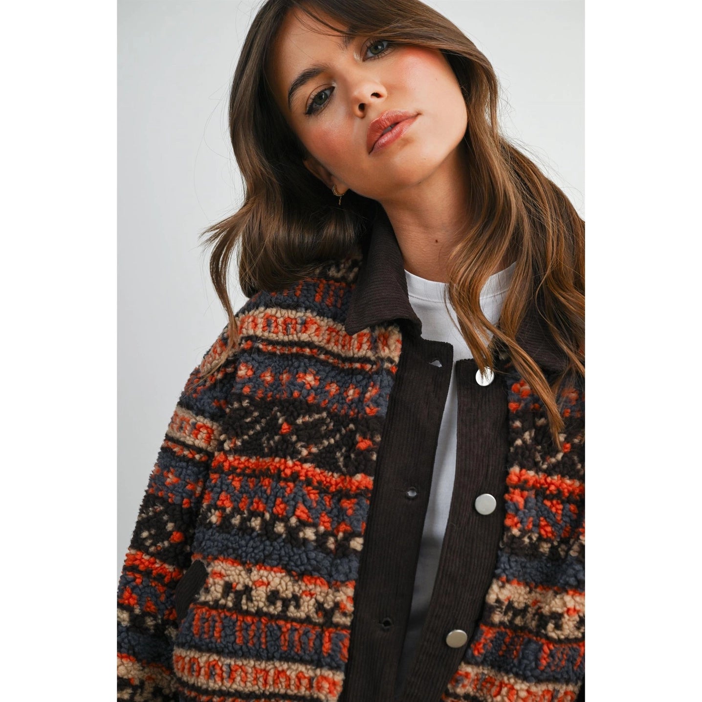 Button Front Fleece Jacket
