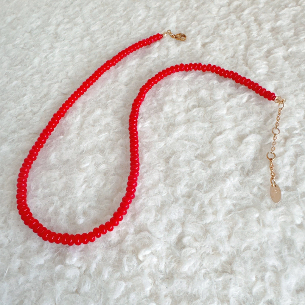 Red Beaded Necklace