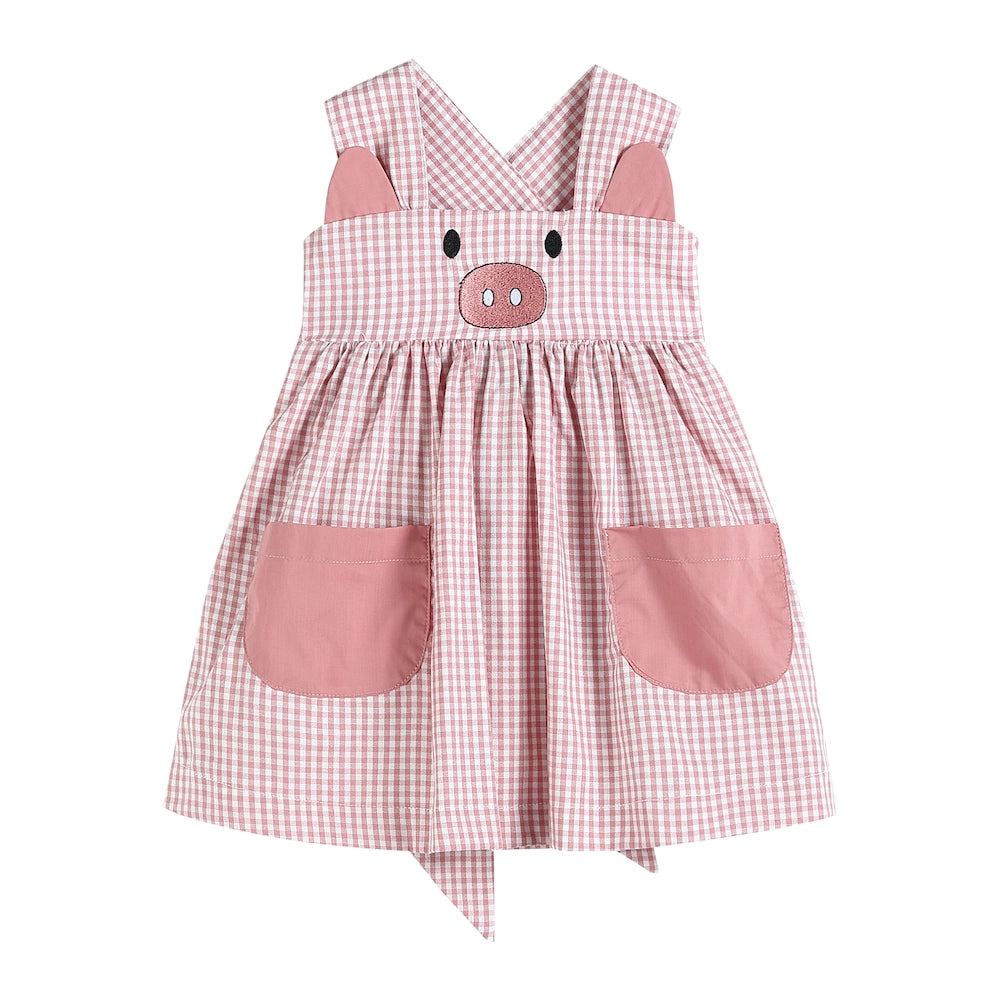 Little Piggy Sleeveless A-Line Dress