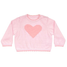 Load image into Gallery viewer, Fuzzy Heart Knit Sweater
