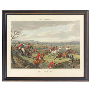 Vintage Hunting Scene