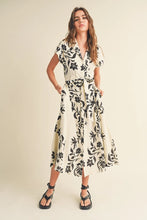 Load image into Gallery viewer, Print Button Down Flare Dress
