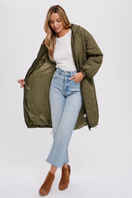 Load image into Gallery viewer, Army Green Quilted Puffer Jacket
