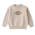 Sand Beige Kids Football Sweater
