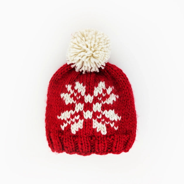 Kids Knit Snowflake Beanie