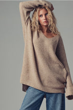 Load image into Gallery viewer, Oversized Knit V-Neck Sweater
