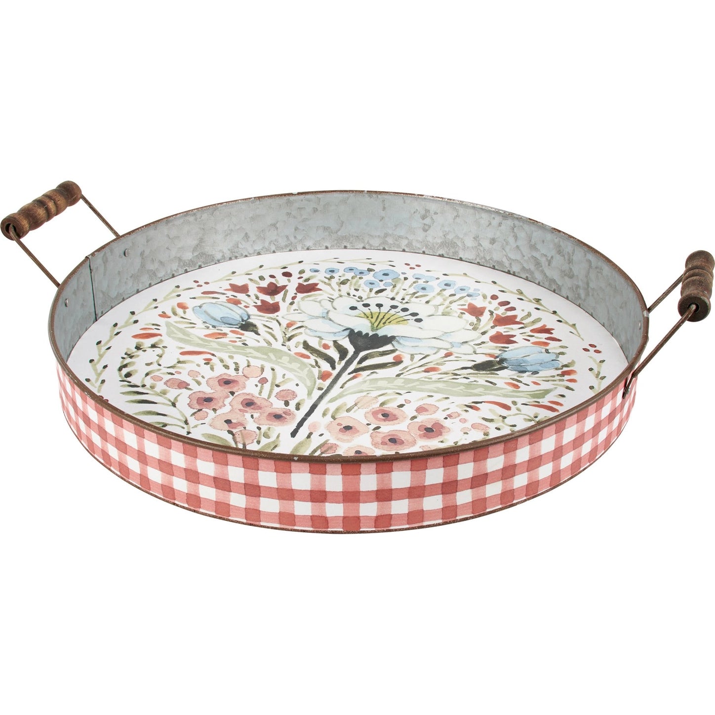 Farmhouse Floral Tray