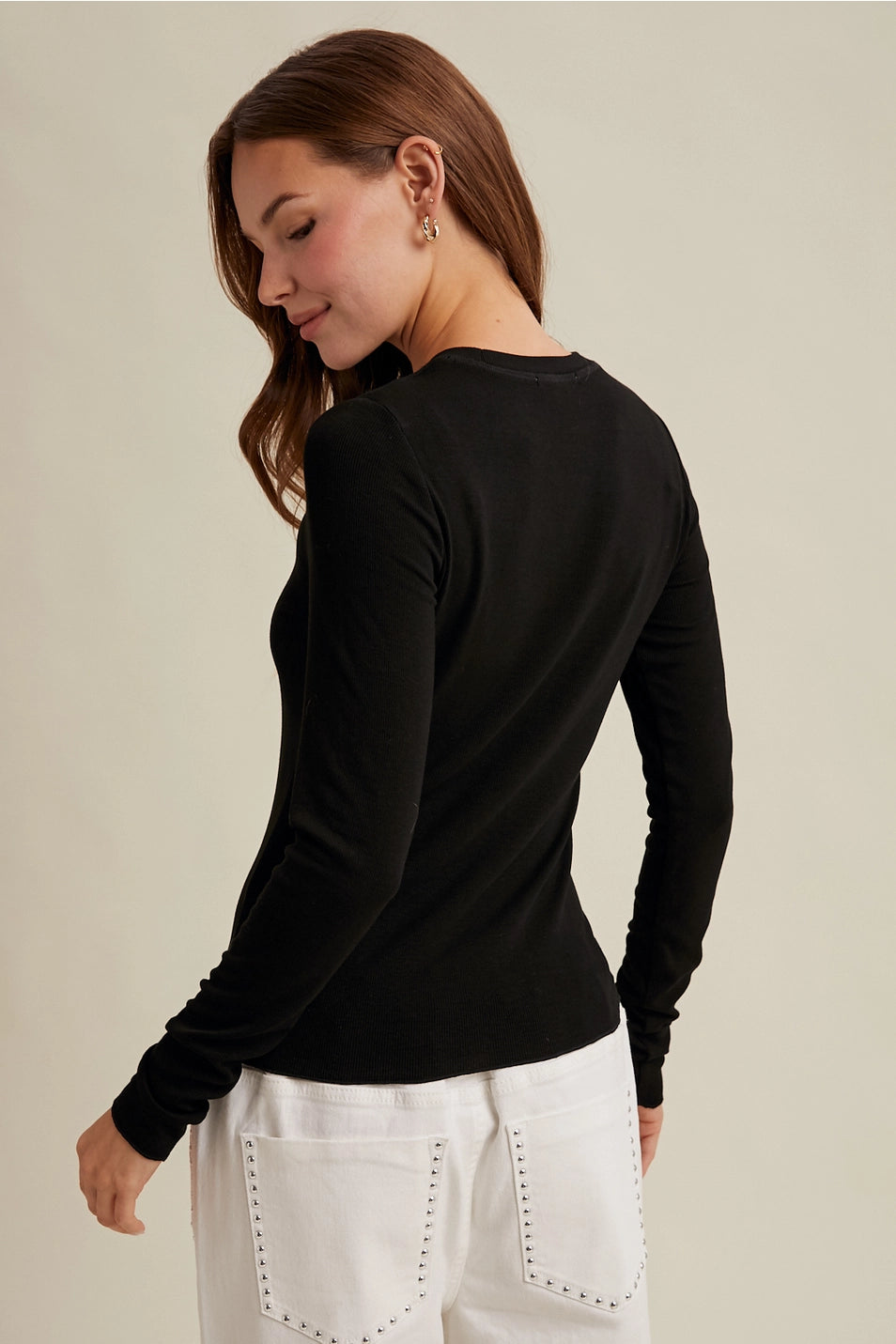 Ribbed Knit Long Sleeve