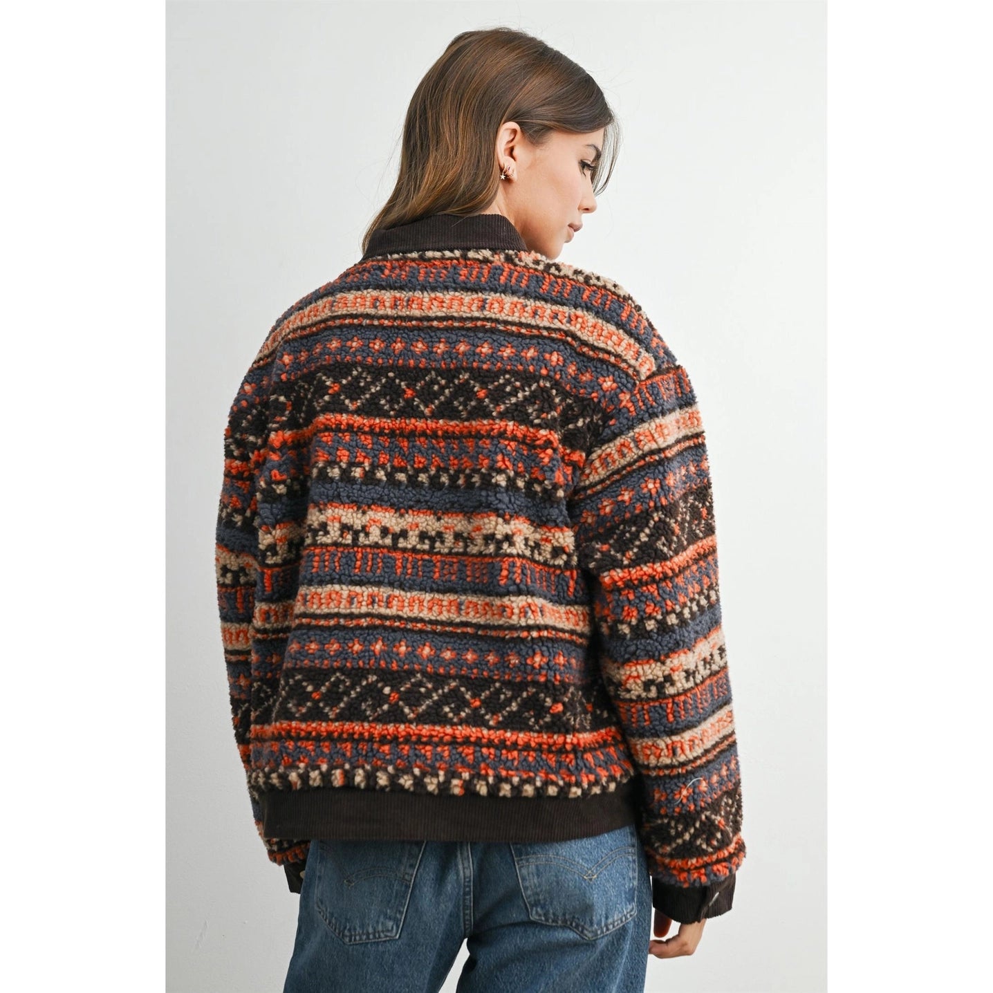 Button Front Fleece Jacket