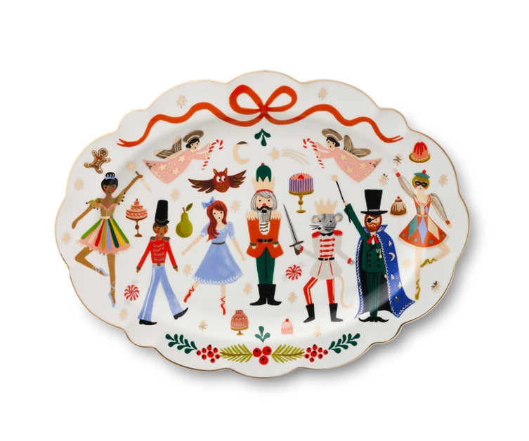 Nutcracker Porcelain Serving Platter