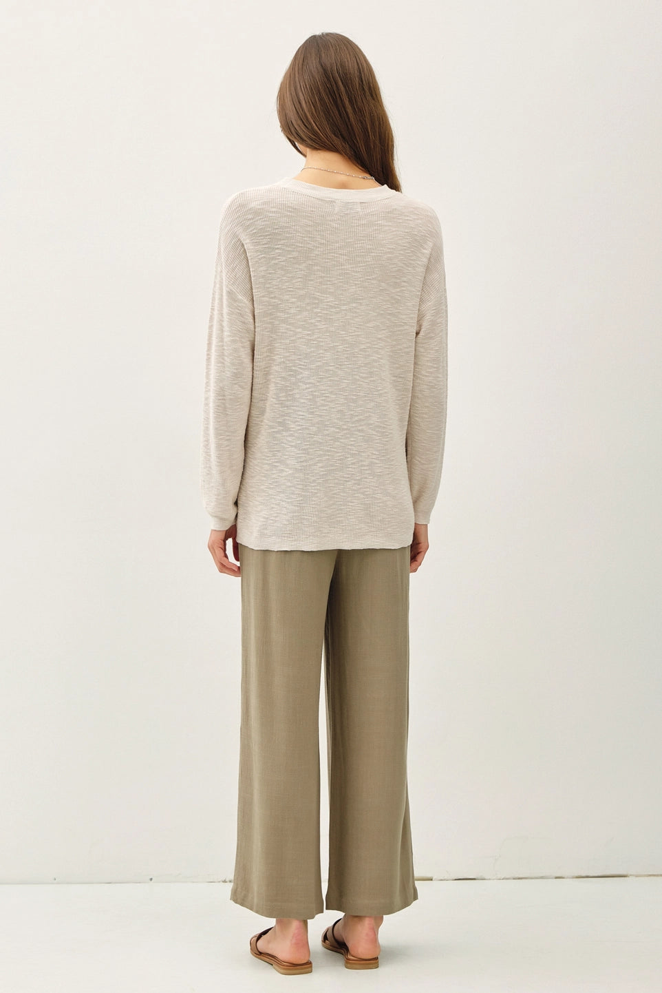Lightweight Cotton Slub Sweater