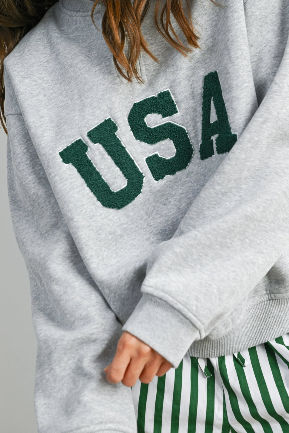 USA Quarter Zip Top