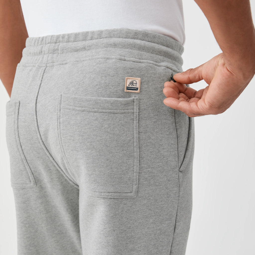 Dune Drawstring Terry Jogger - Heather Gray