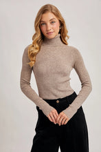 Load image into Gallery viewer, Latte Ribbed Turtle Neck
