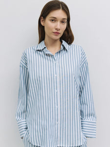 Cotton Striped Button Down Shirt