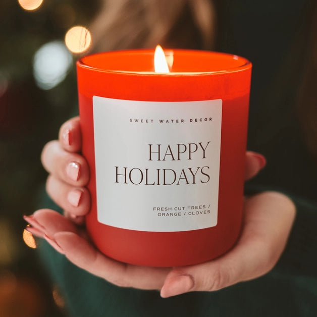 Happy Holidays Soy Candle