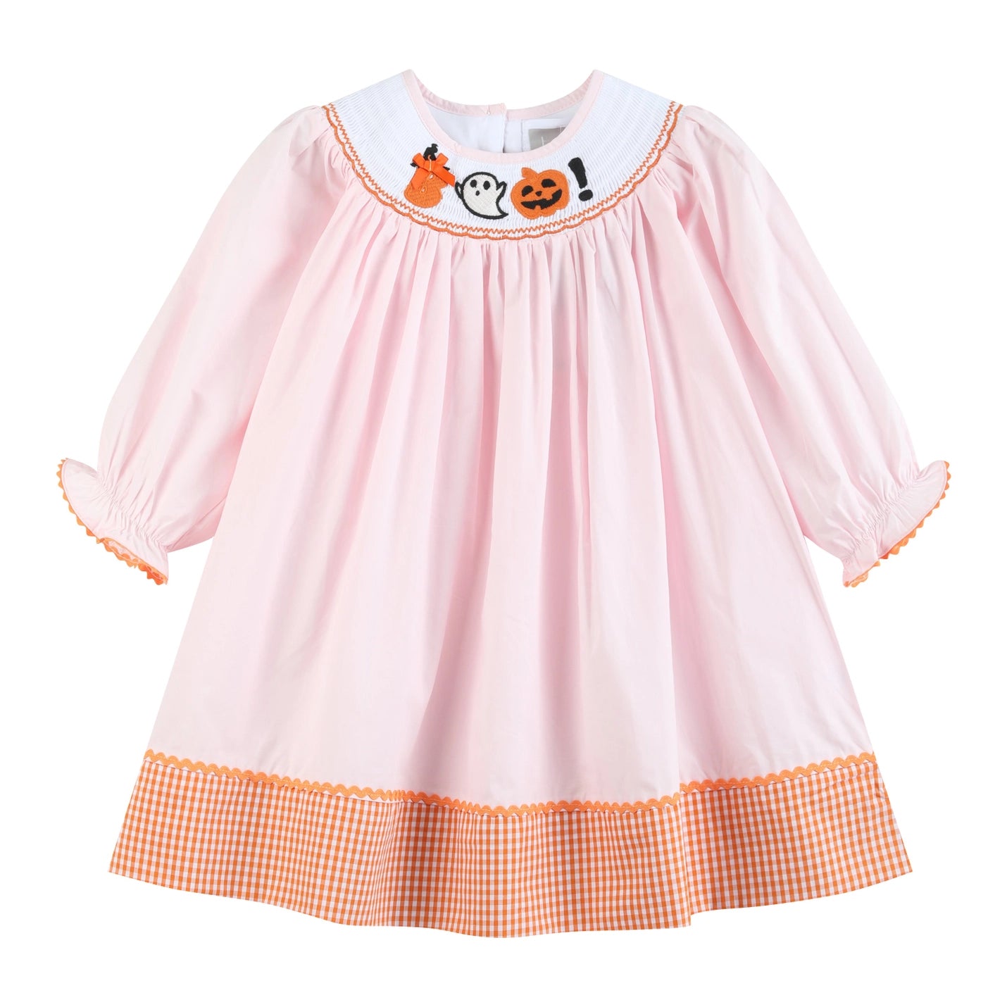 Kids Pink and Orange Boo Dress