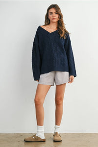 Casual Striped Drawstring Shorts