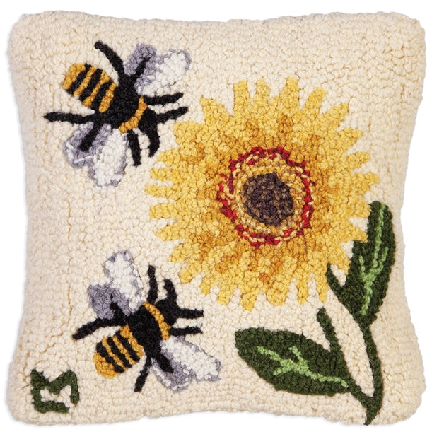 Hand Hooked Wool Pillow
