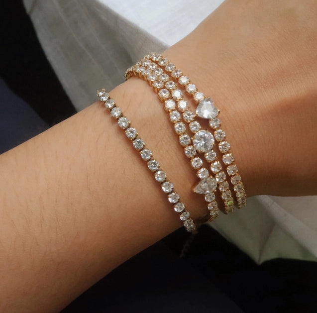 Rhinestone Tennis Bracelet