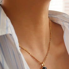 Load image into Gallery viewer, Black Onyx Gemstone Pendant Necklace
