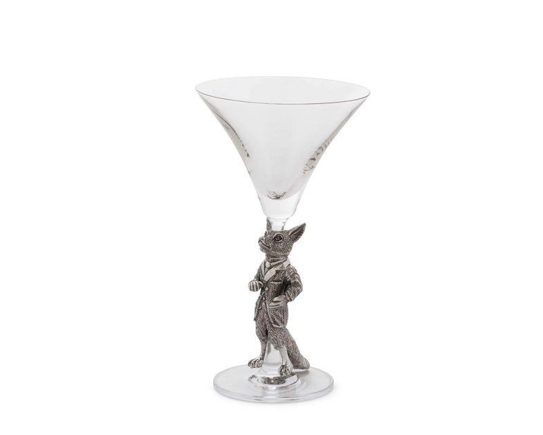 Hunting Dressed Fox Martini Glass