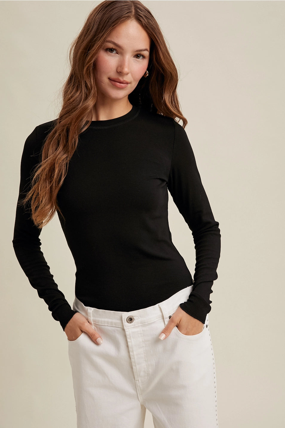 Ribbed Knit Long Sleeve