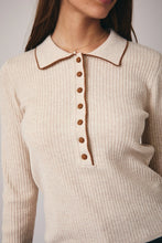 Load image into Gallery viewer, Blanket Stitch Detailed Polo
