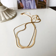Load image into Gallery viewer, Double Layer Snake Chain Necklace
