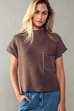 Load image into Gallery viewer, High Neck Sweater Knit Top
