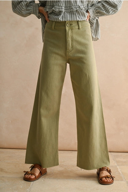 Sage Wide Leg Denim Pants