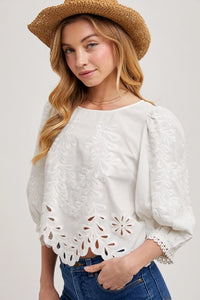 Lace Cutout Top