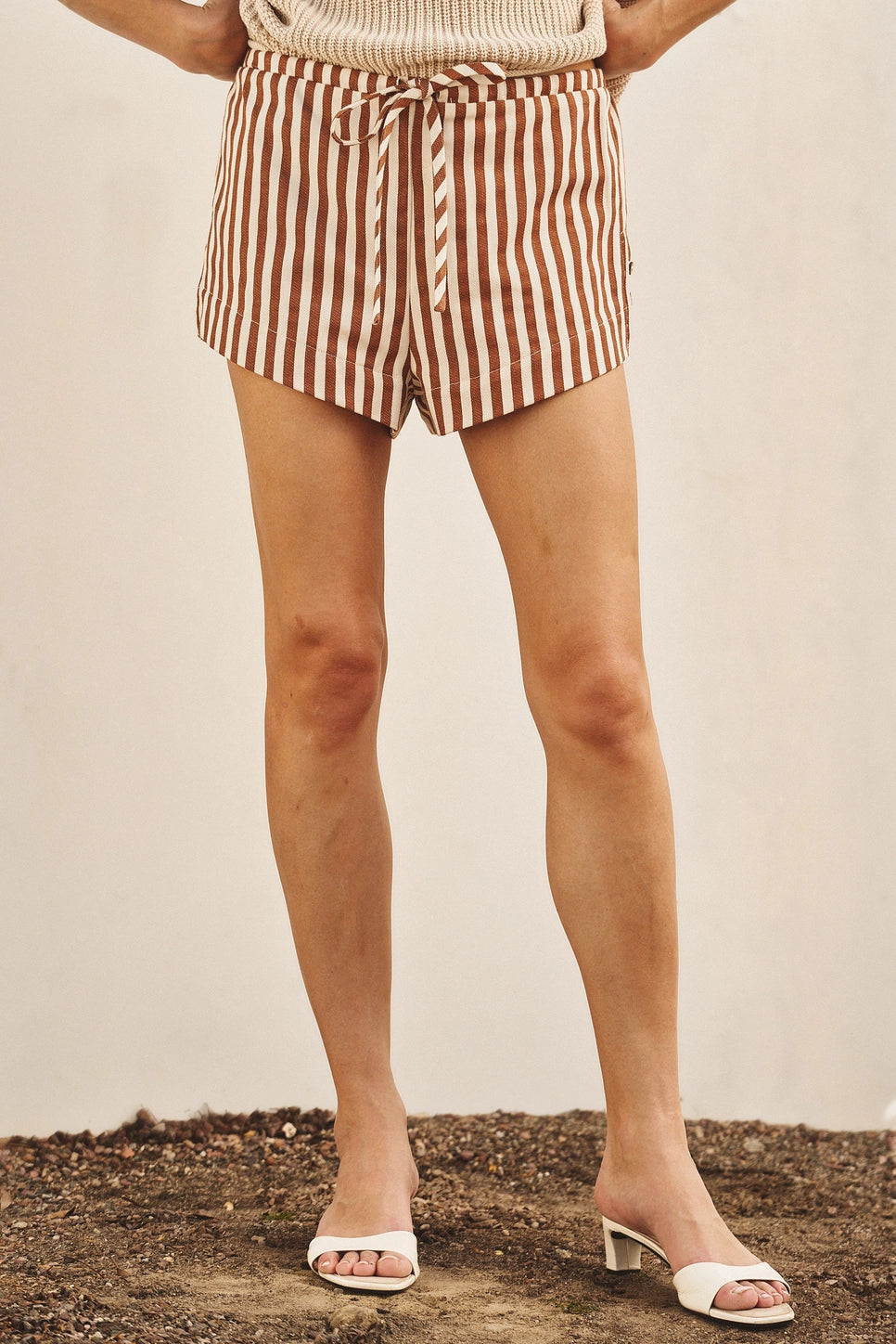 Retro Striped Lounge Shorts