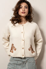 Load image into Gallery viewer, Western Horse Cropped Cardigan Sweater
