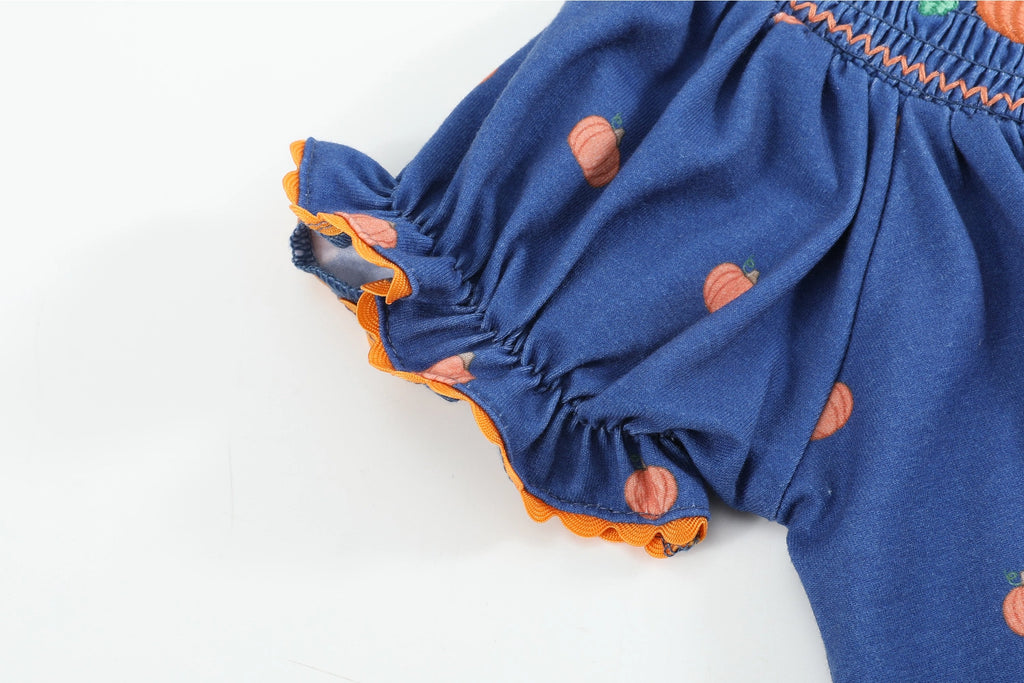 Blue Pumpkin Bishop Dress