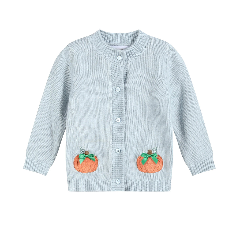 Kids Pumpkin Girls Cardigan