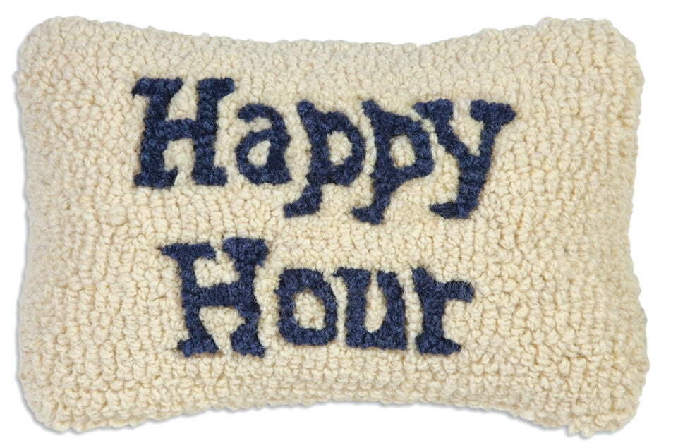 Hand Hooked Wool Pillow
