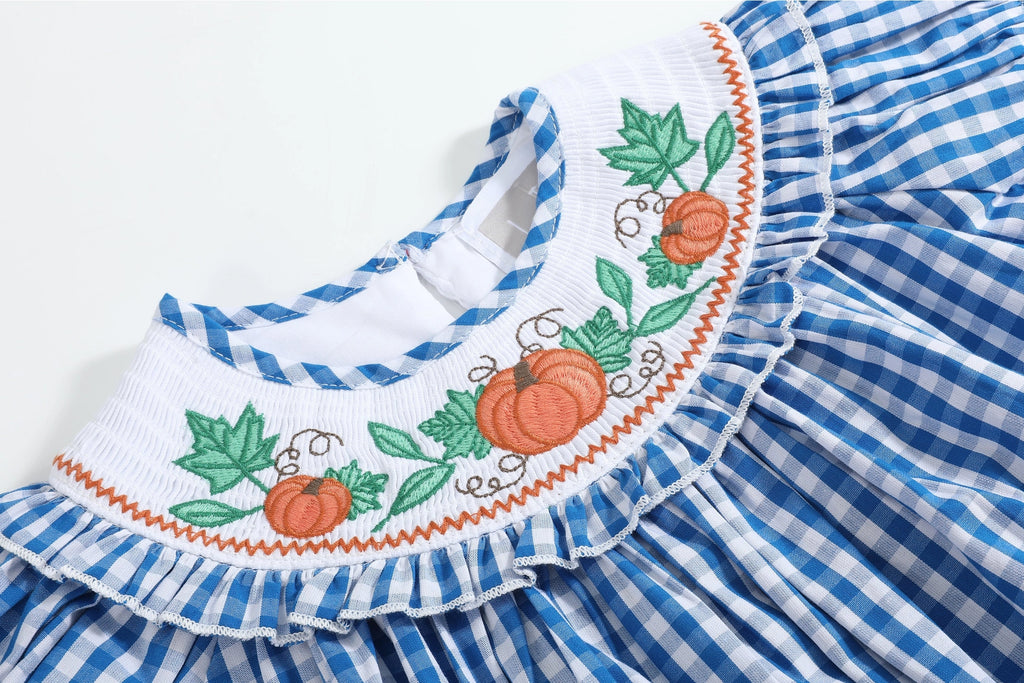 Kids Pumpkin Print Dress