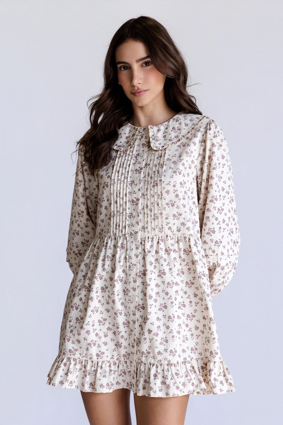 Floral Peter Pan Collar Dress