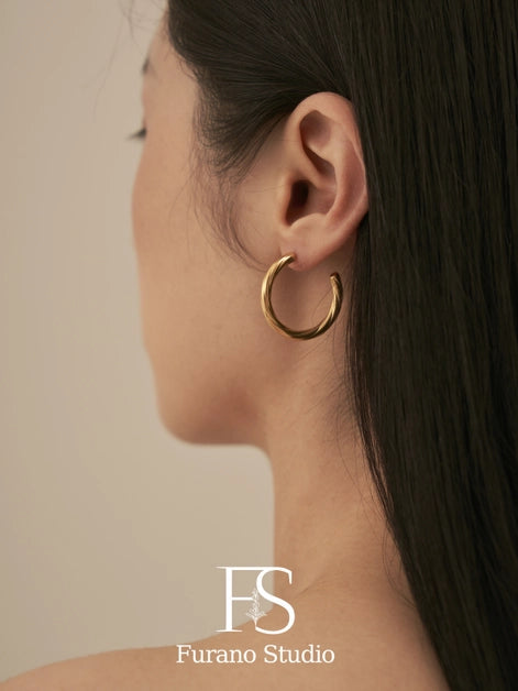 Twisted Hoop Earrings