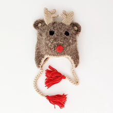 Load image into Gallery viewer, Rudolph Reindeer Beanie Hat
